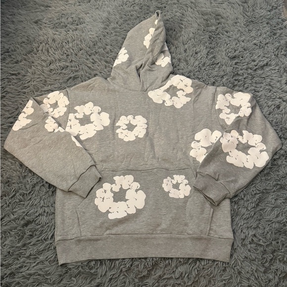 Denim Tears Cotton Wreath Hoodie “Gray” - Picture 1 of 3